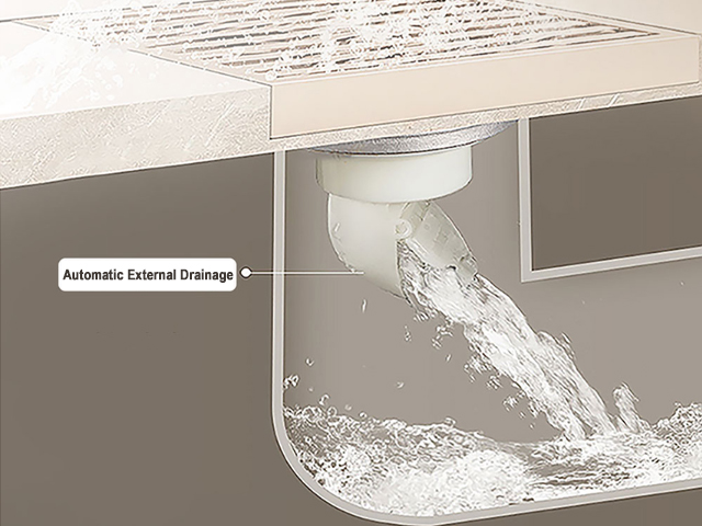 特点3自动舱外排水